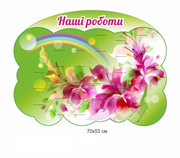 Стенд на 27 поличок “Наші роботи”