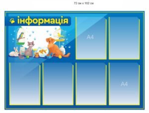 Інформаційний стенд для ветеринарної клініки