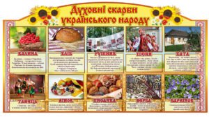 Стенд “Духовні скарби українського народу”