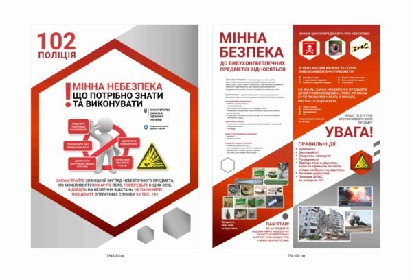Стенд “Мінна безпека. 102 поліція”