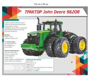 Стенд “Характеристики трактора John Deere”