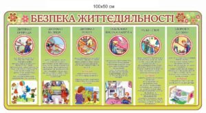 Стенд “Безпека життєдіяльності” для дітей