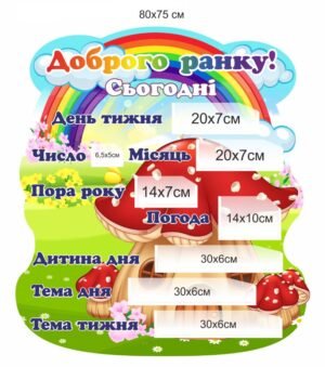 Стенд “Доброго ранку” для оформлення класу НУШ