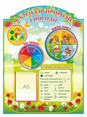 Стенд “Календар природи і погоди” для учнів молодших класів