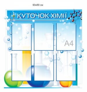 Стенд “Класний куточок для шкільного кабінету хімії”