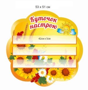 Стенд “Куточок настрою” для оформлення кабінету НУШ