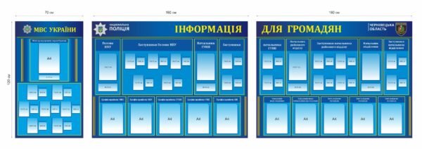 Стенд інформаційний для поліцейських