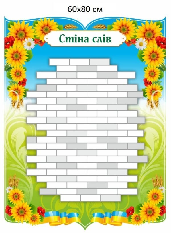 Стенд для НУШ “Стіна слів”