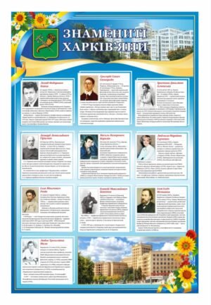 Стенд для музею “Знамениті харків’яни”