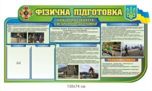 Стенд для військових “Фізична підготовка”