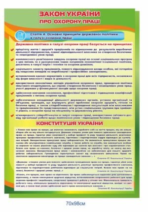 Стенд “Закон України про охорону праці”