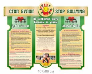 Стенд з інформацією про булінг