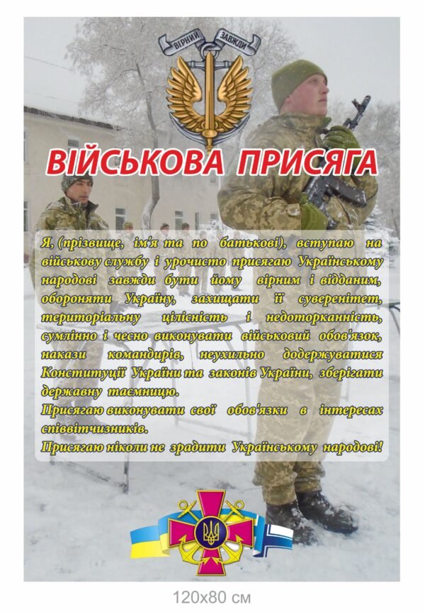 Стенд “Військова присяга”