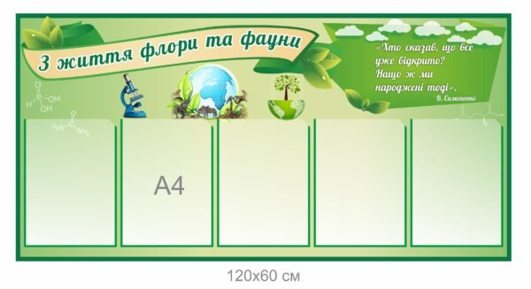 Стенд “Флора та фауна”
