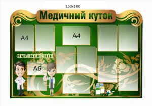 Стенд “Медичний куток” для кабінету медсестри