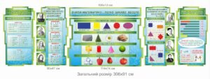 Комплект математичних стендів для школи