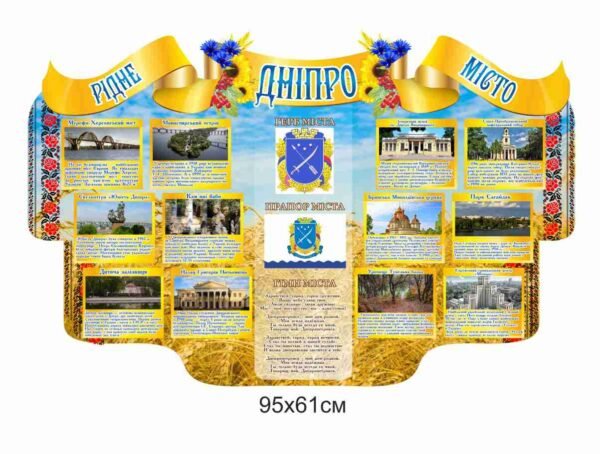 Стенд “Рідне місто Дніпро”
