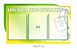 Стенд “Цікава інформація” для їдальні