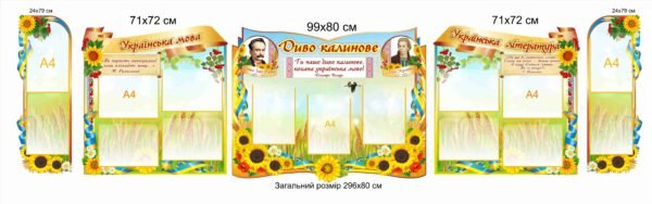 Комплекс стендів в клас української мови