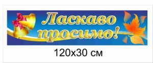 Банер “Ласкаво просимо”