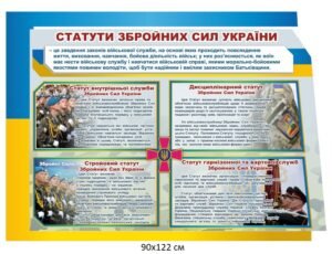 Стенд зі статутами Збройних сил