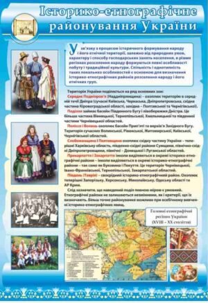 Стенд “Історико-етнографічне районування України”