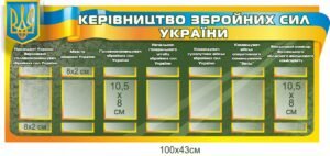 Стенд “Керівнитво ЗСУ”