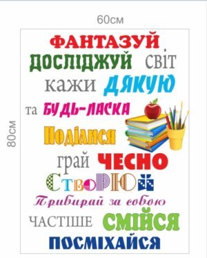 Наклейка на стіну для НУШ