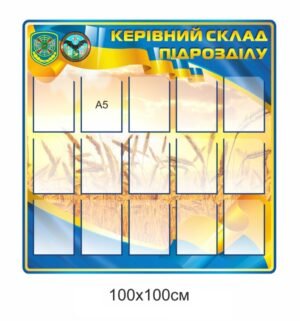 Стенд для військових “Керівний склад підрозділу”