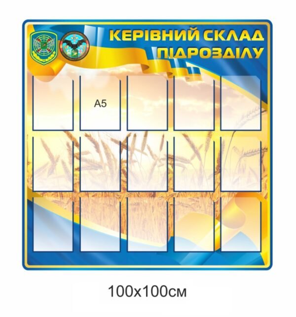 Стенд для військових “Керівний склад підрозділу”