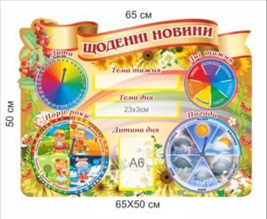 Стенд “Щоденні новини” для початкового класу