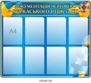 Стенд “Документація чергового РТЦК та СП”