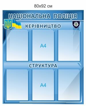 Стенд для поліції “Керівництво і структура”