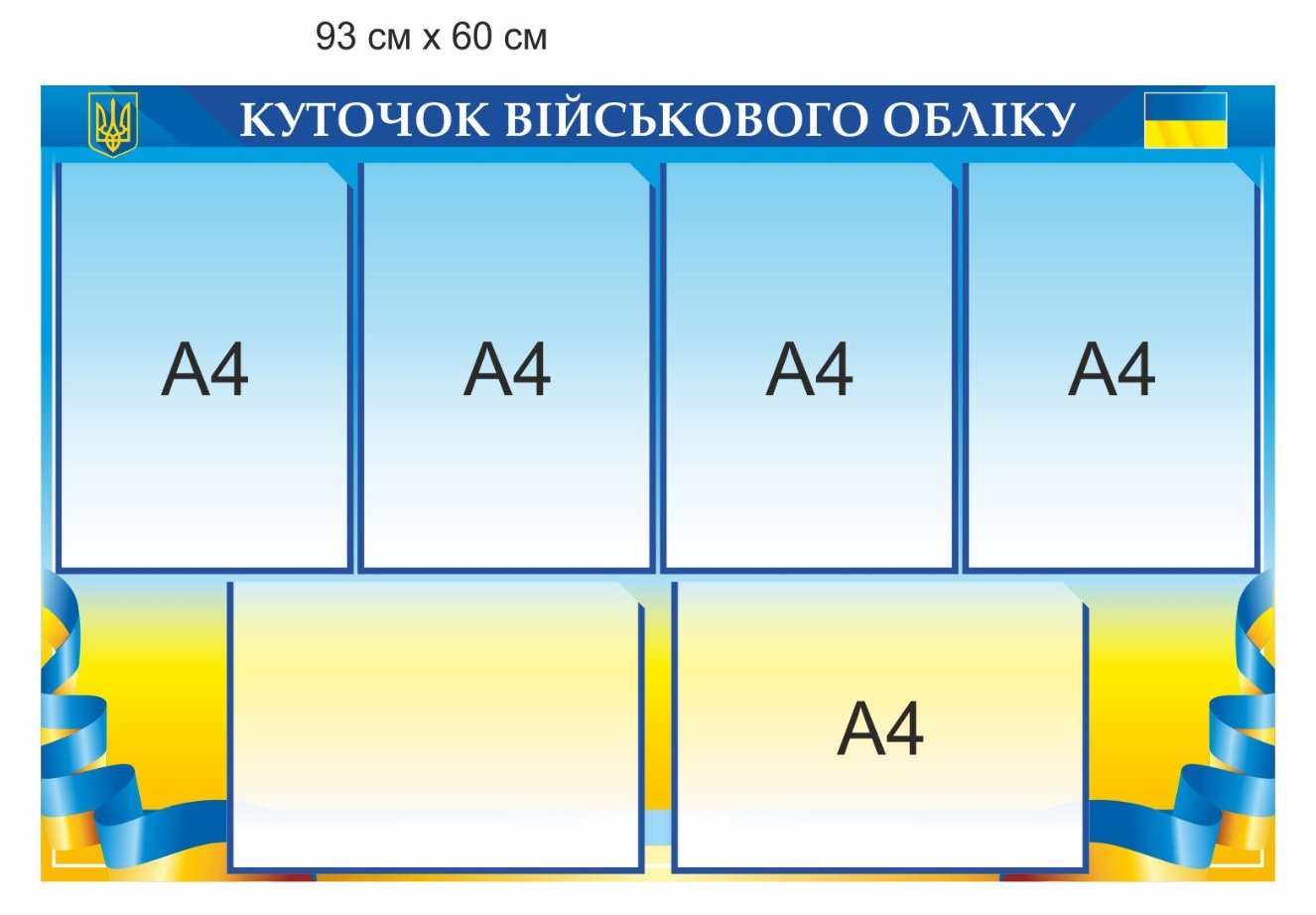 Інформація на стенд по військовому обліку