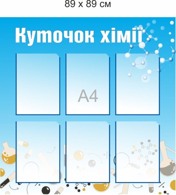 Інформаційний куточок для кабінету хімії