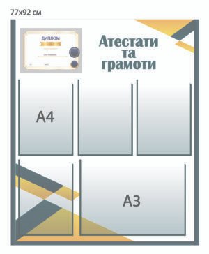 Стенд “Атестати та грамоти”