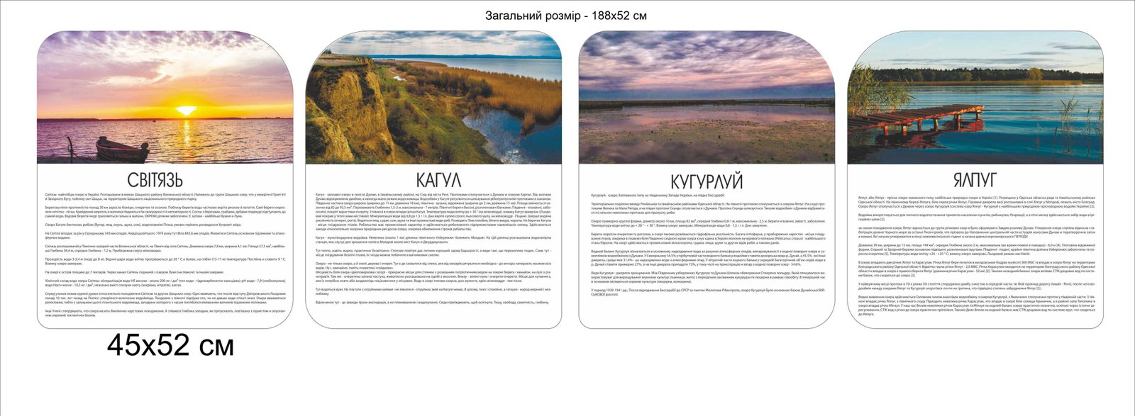 Комплект стендів "Озера України"