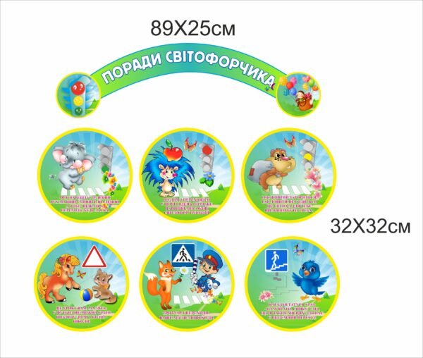 Стенди “Поради світофорчика”