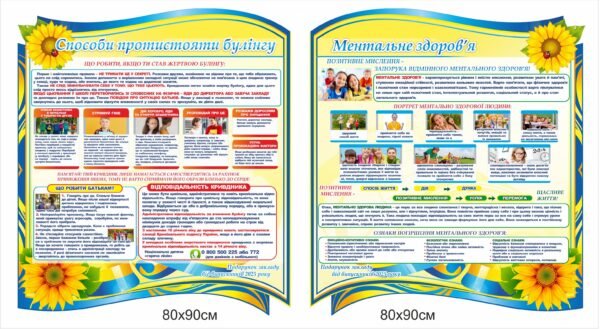 Стенди “Протидія булінгу. Ментальне здоров’я”