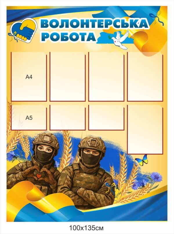 Інформаційний стенд “Волонтерська робота”
