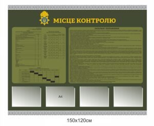 Військовий стенд для їдальні “Місце контролю”