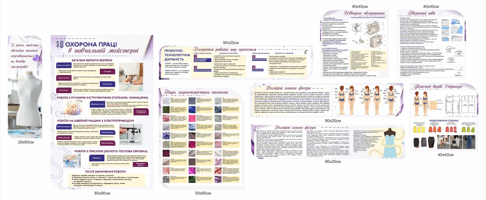 Стенди з трудового навчання для дівчат