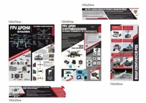 Стенди “ФПВ дрони та військові технології”