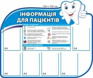 Інформаційний стенд для стоматології