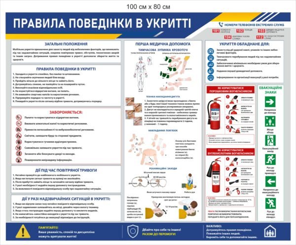 Стенди і таблички для укриття