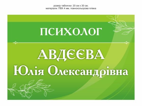 Таблички на двері